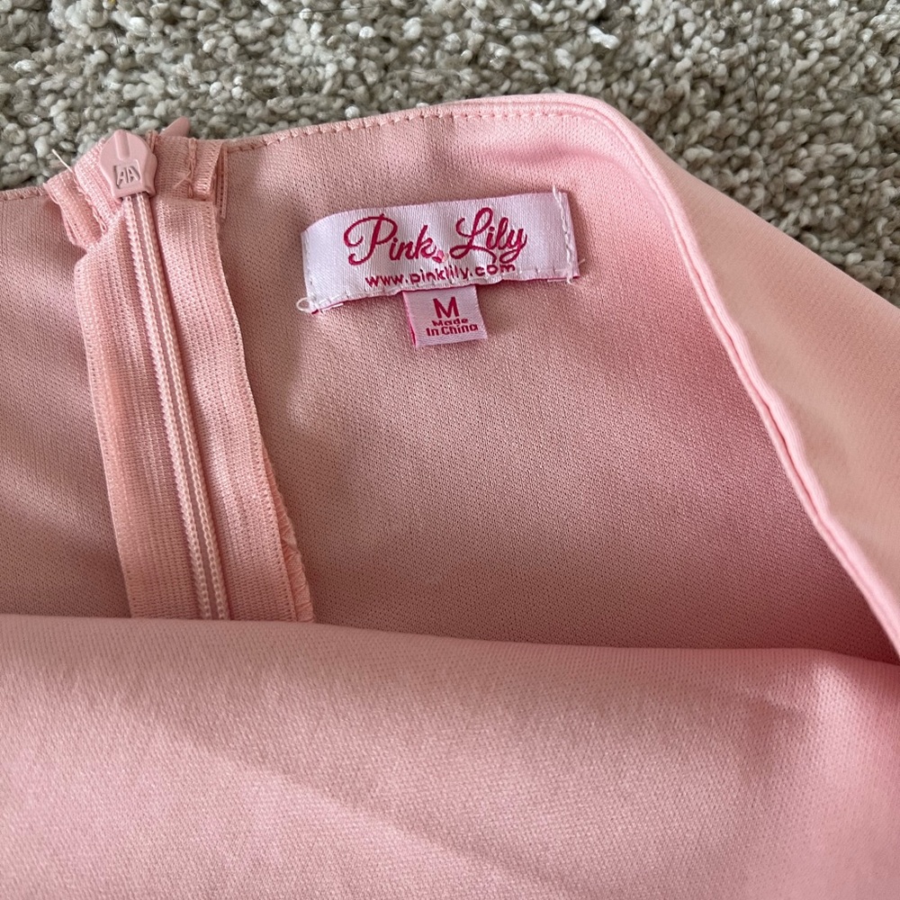 Pink Lilly Color Block Dress - Picture 5 of 8